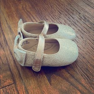 Mini Sole Gold Bow Flats